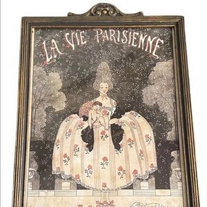 La Vie Parisienne Framed Magazine Print In Art Nouveau Frame